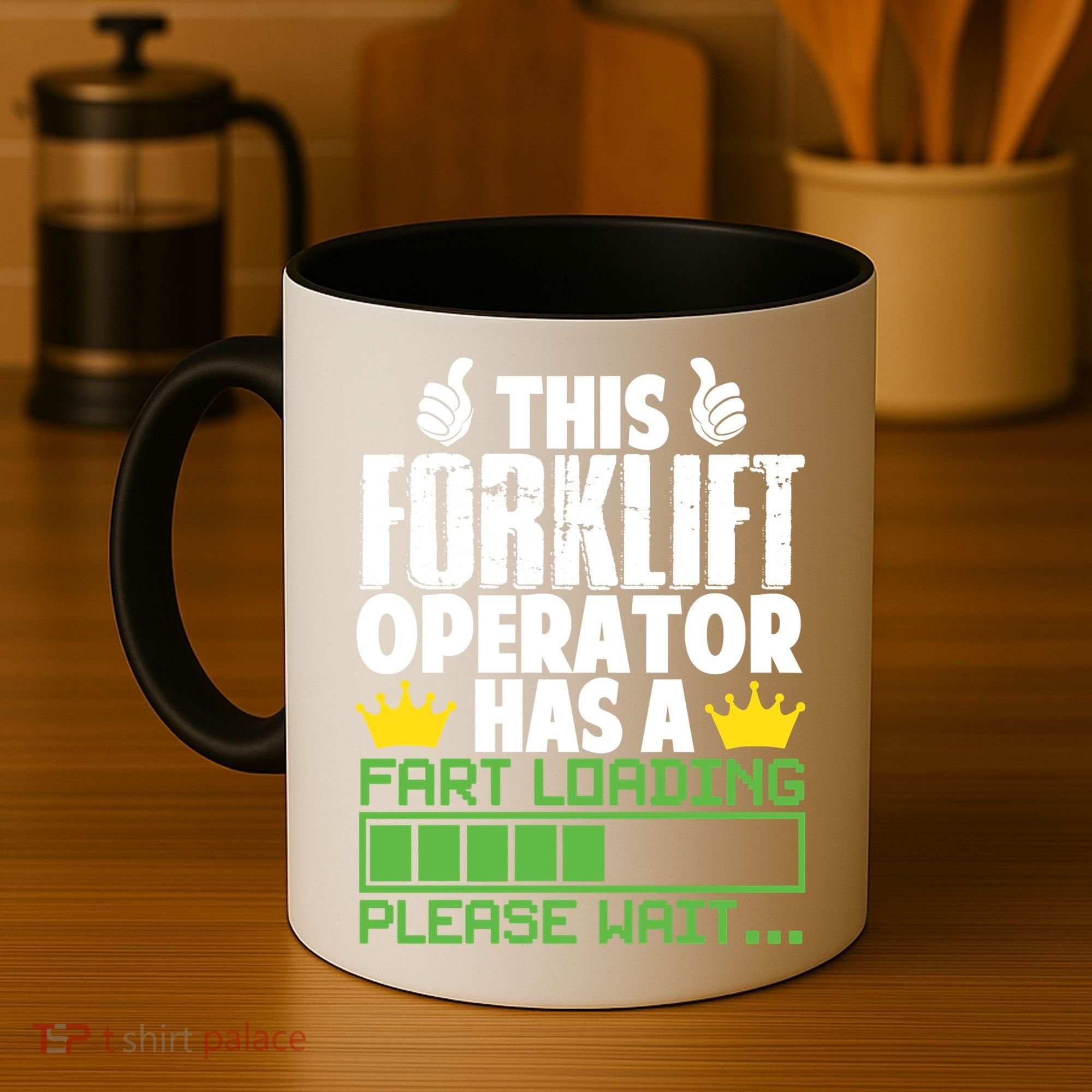 Forklift Operator Fart Loading Oddly Specific Funny Ironic Coffee Mug