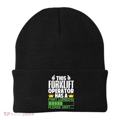 Forklift Operator Fart Loading Oddly Specific Funny Ironic Beanie