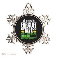 Forklift Operator Fart Loading Oddly Specific Funny Ironic Ornament thumb 0