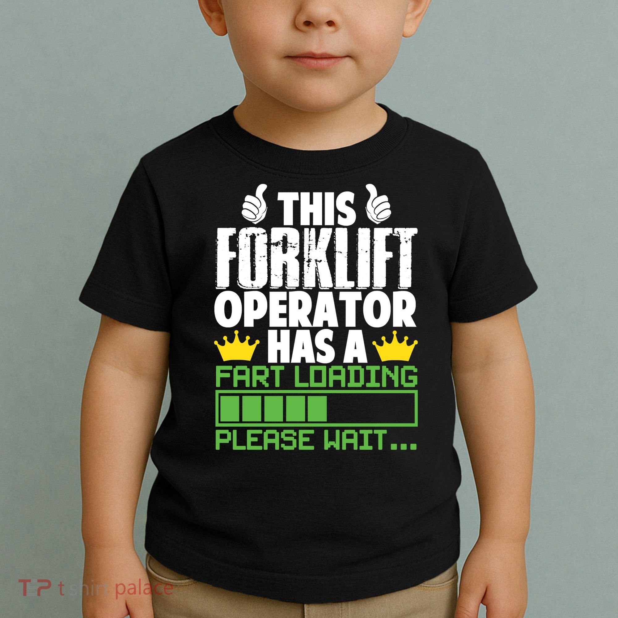 Forklift Operator Fart Loading Oddly Specific Funny Ironic Toddler T-Shirt