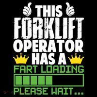 Forklift Operator Fart Loading Oddly Specific Funny Ironic Women's Long Sleeve Shirt thumb 2