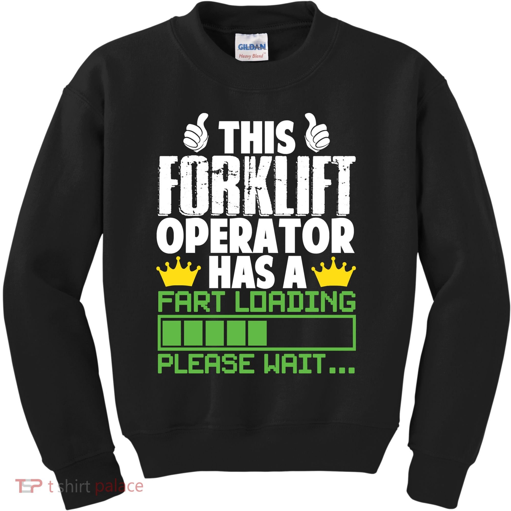 Forklift Operator Fart Loading Oddly Specific Funny Ironic Kids Sweatshirt