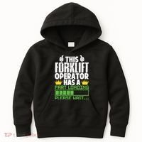 Forklift Operator Fart Loading Oddly Specific Funny Ironic Kids Hoodie thumb 0