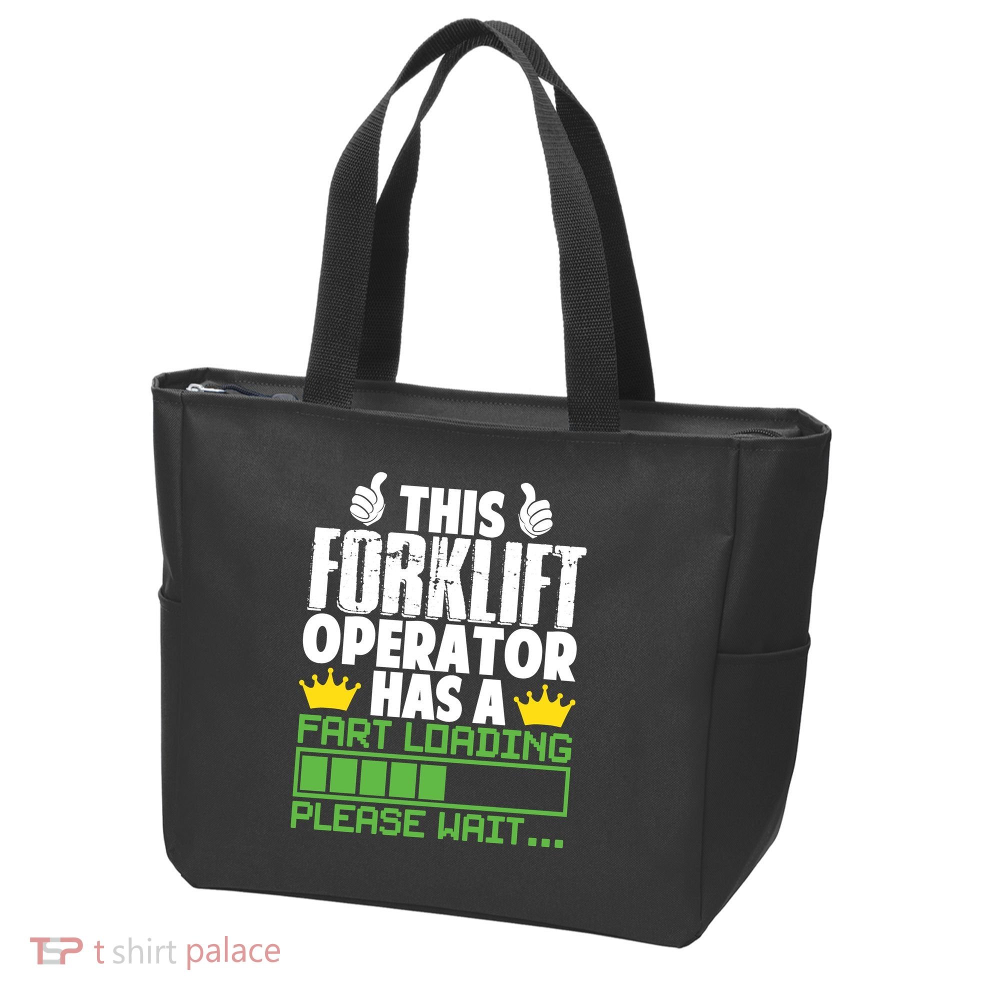 Forklift Operator Fart Loading Oddly Specific Funny Ironic Tote Bag