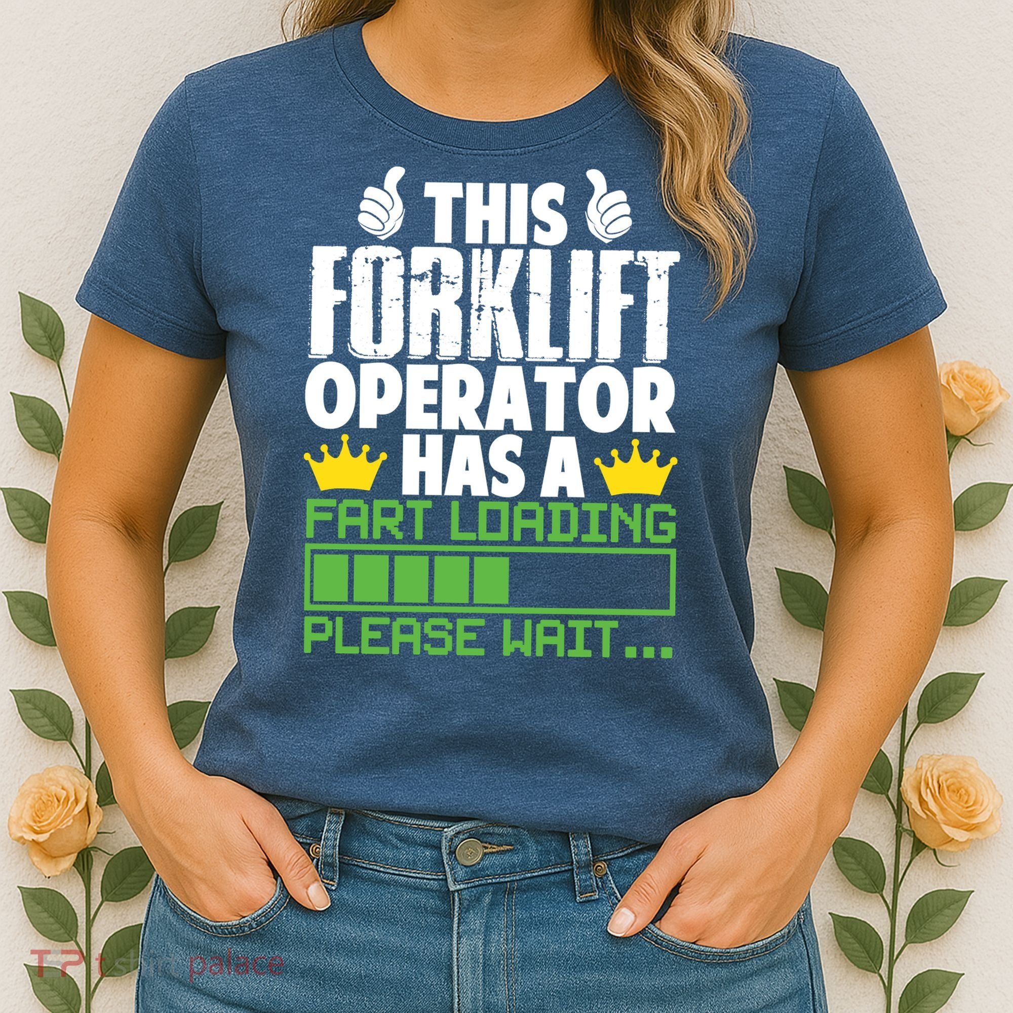 Forklift Operator Fart Loading Oddly Specific Funny Ironic Women's T-Shirt