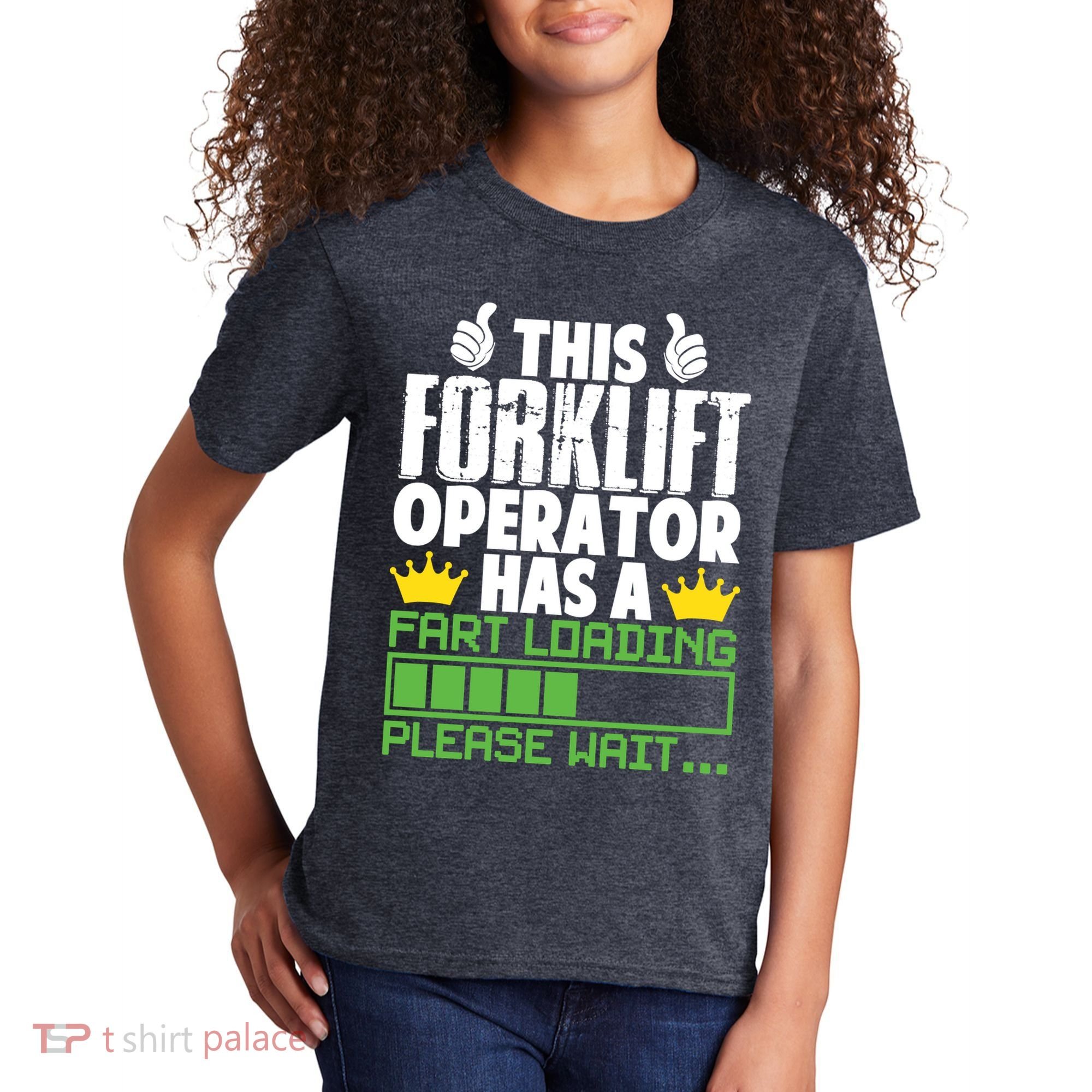 Forklift Operator Fart Loading Oddly Specific Funny Ironic Kids T-Shirt