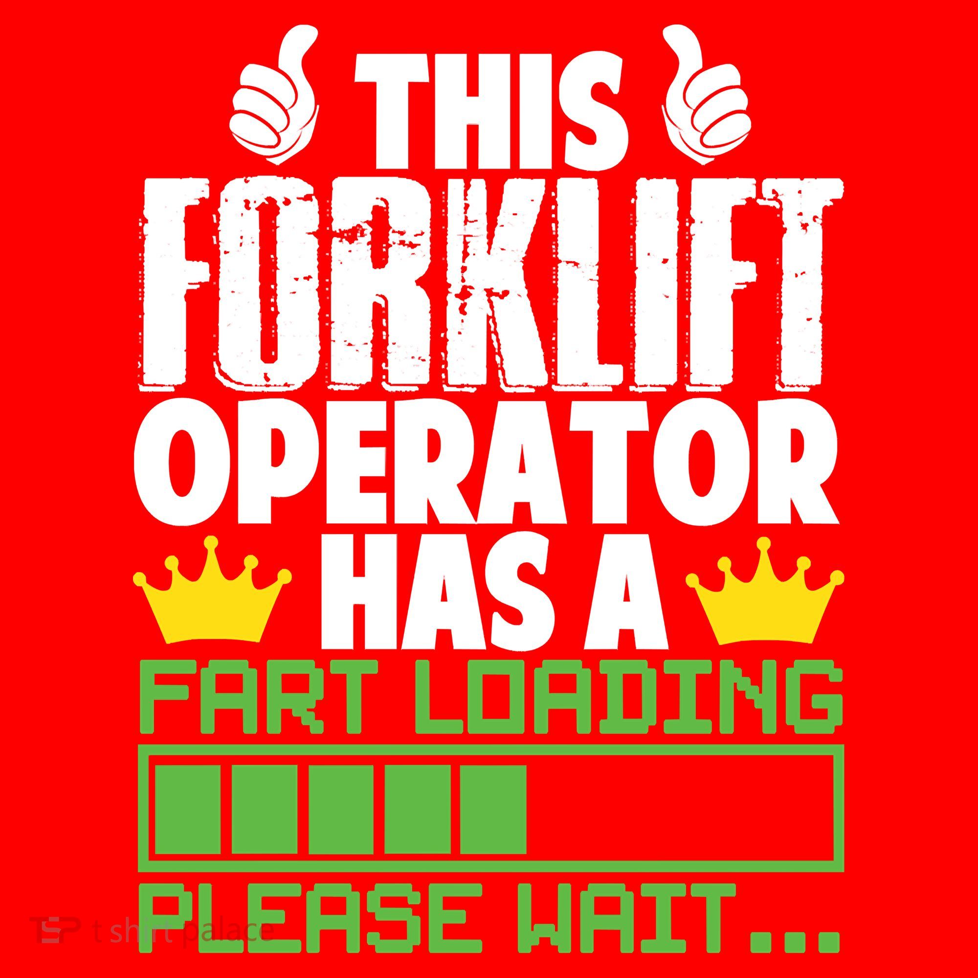 Forklift Operator Fart Loading Oddly Specific Funny Ironic Santa Hat