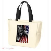Faith Over Fear God Jesus Christian Flag Tote Bag thumb 3