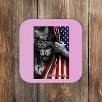 Faith Over Fear God Jesus Christian Flag Coaster thumb 0