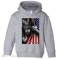 Faith Over Fear God Jesus Christian Flag Toddler Hoodie thumb 0