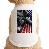 Faith Over Fear God Jesus Christian Flag Doggie Tank thumb 0