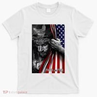 Faith Over Fear God Jesus Christian Flag T-Shirt thumb 0