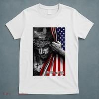 Faith Over Fear God Jesus Christian Flag T-Shirt thumb 5