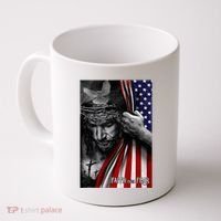 Faith Over Fear God Jesus Christian Flag Coffee Mug thumb 0