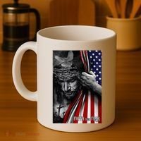 Faith Over Fear God Jesus Christian Flag Coffee Mug thumb 4