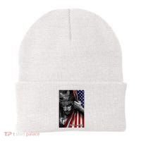 Faith Over Fear God Jesus Christian Flag Beanie thumb 0