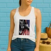 Faith Over Fear God Jesus Christian Flag Women's Tank Top thumb 2