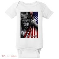 Faith Over Fear God Jesus Christian Flag Baby Bodysuit thumb 0