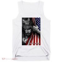 Faith Over Fear God Jesus Christian Flag Tank Top thumb 0