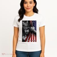 Faith Over Fear God Jesus Christian Flag Women's T-Shirt thumb 4