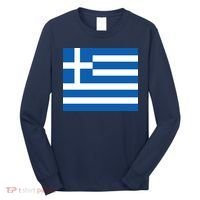 Flag of Greece Long Sleeve Shirt thumb 0