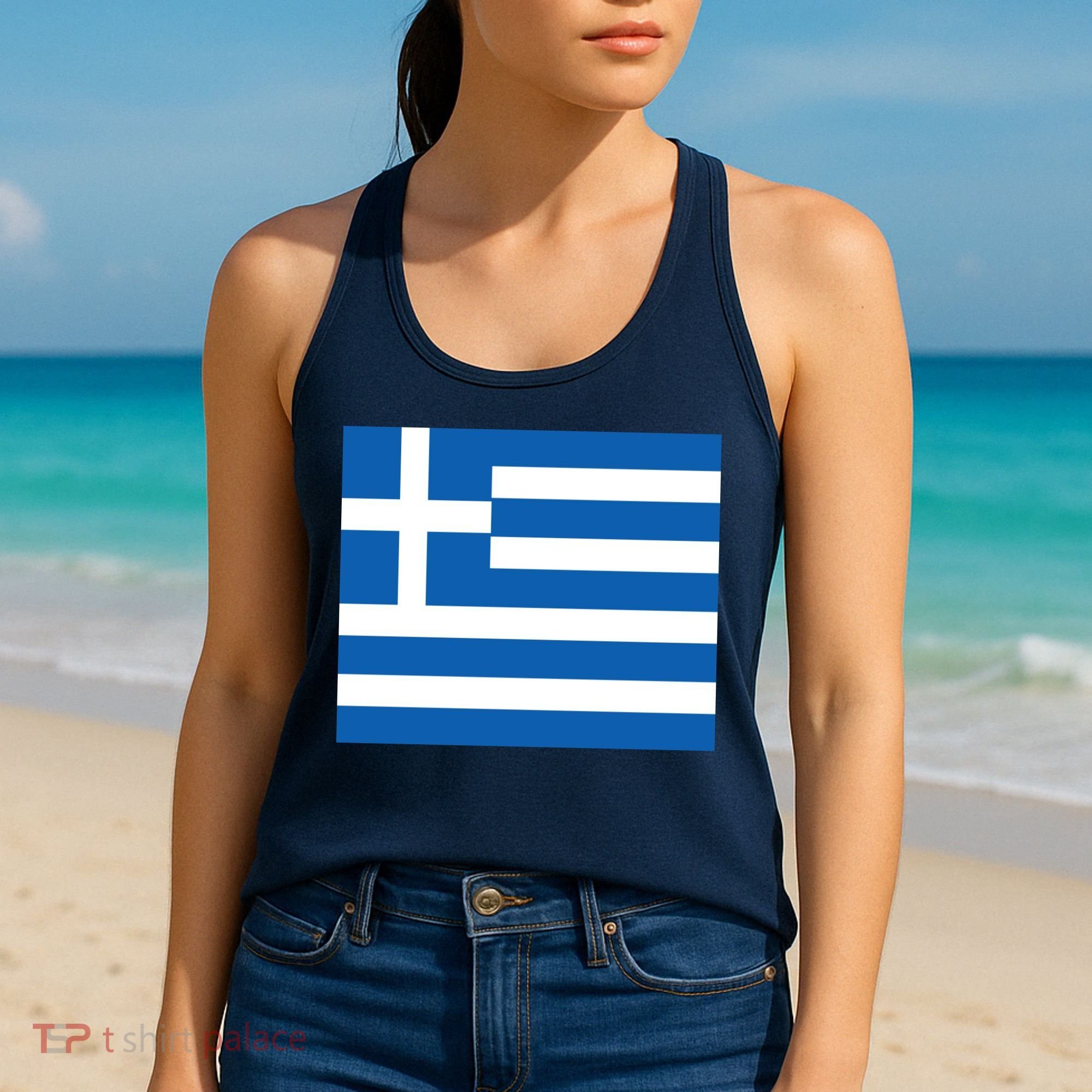 Flag of Greece Women's Tank Top