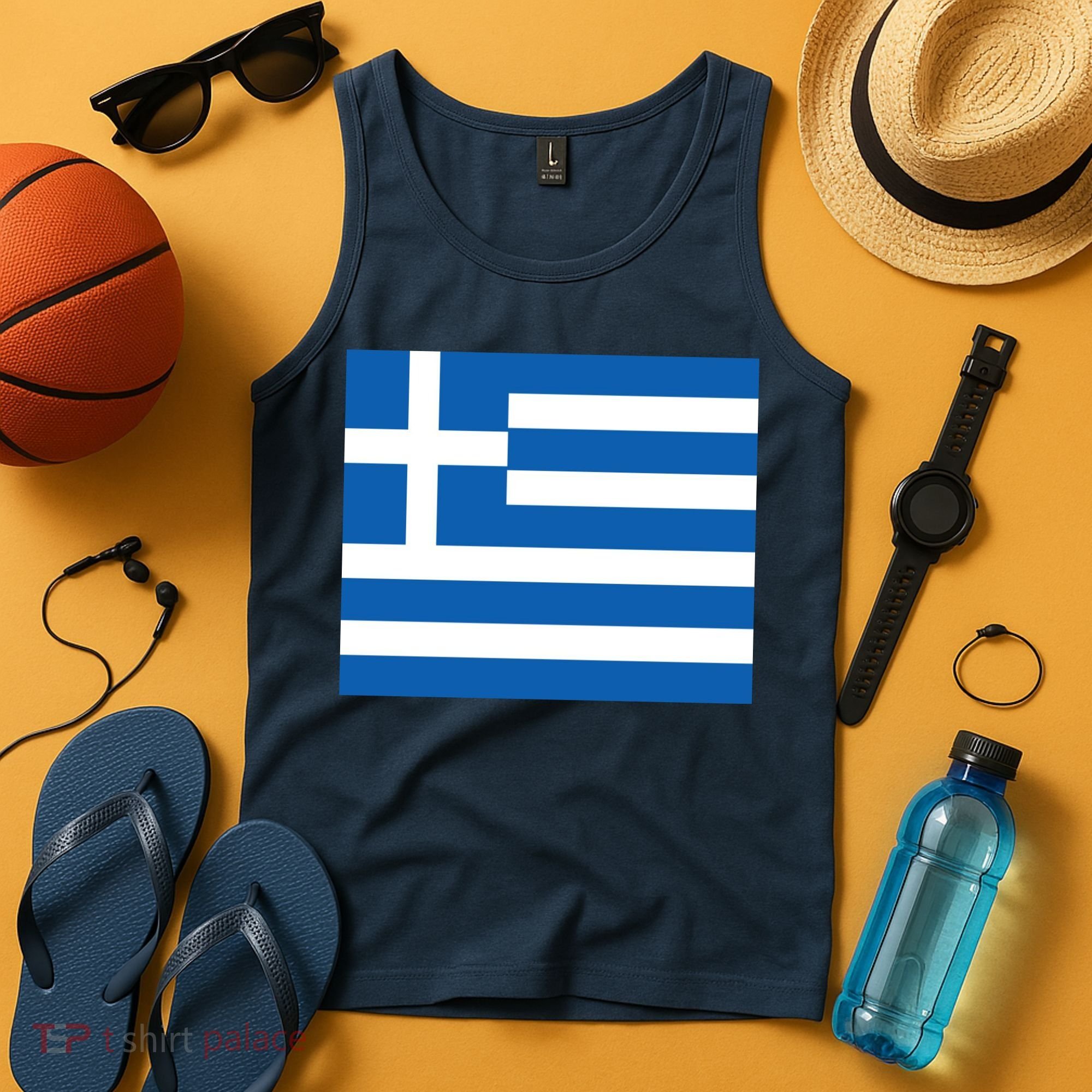 Flag of Greece Tank Top
