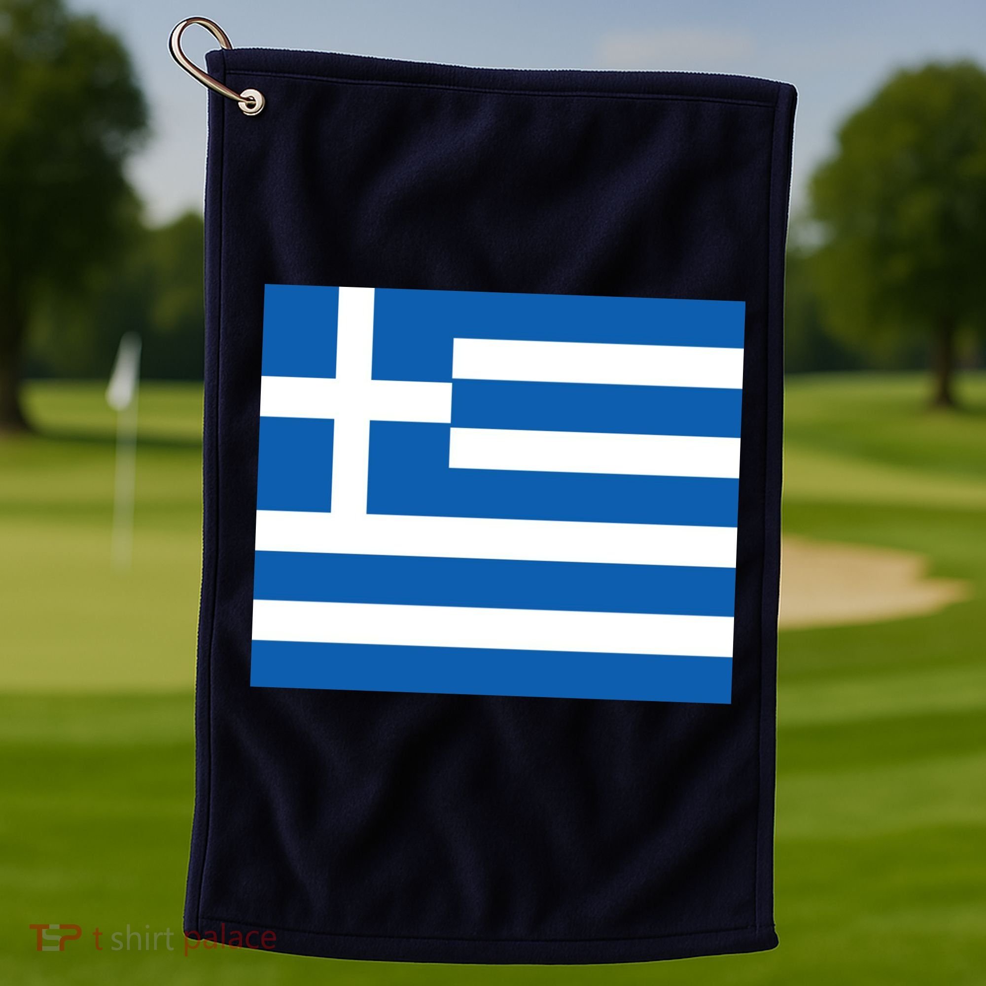 Flag of Greece Golf Towel
