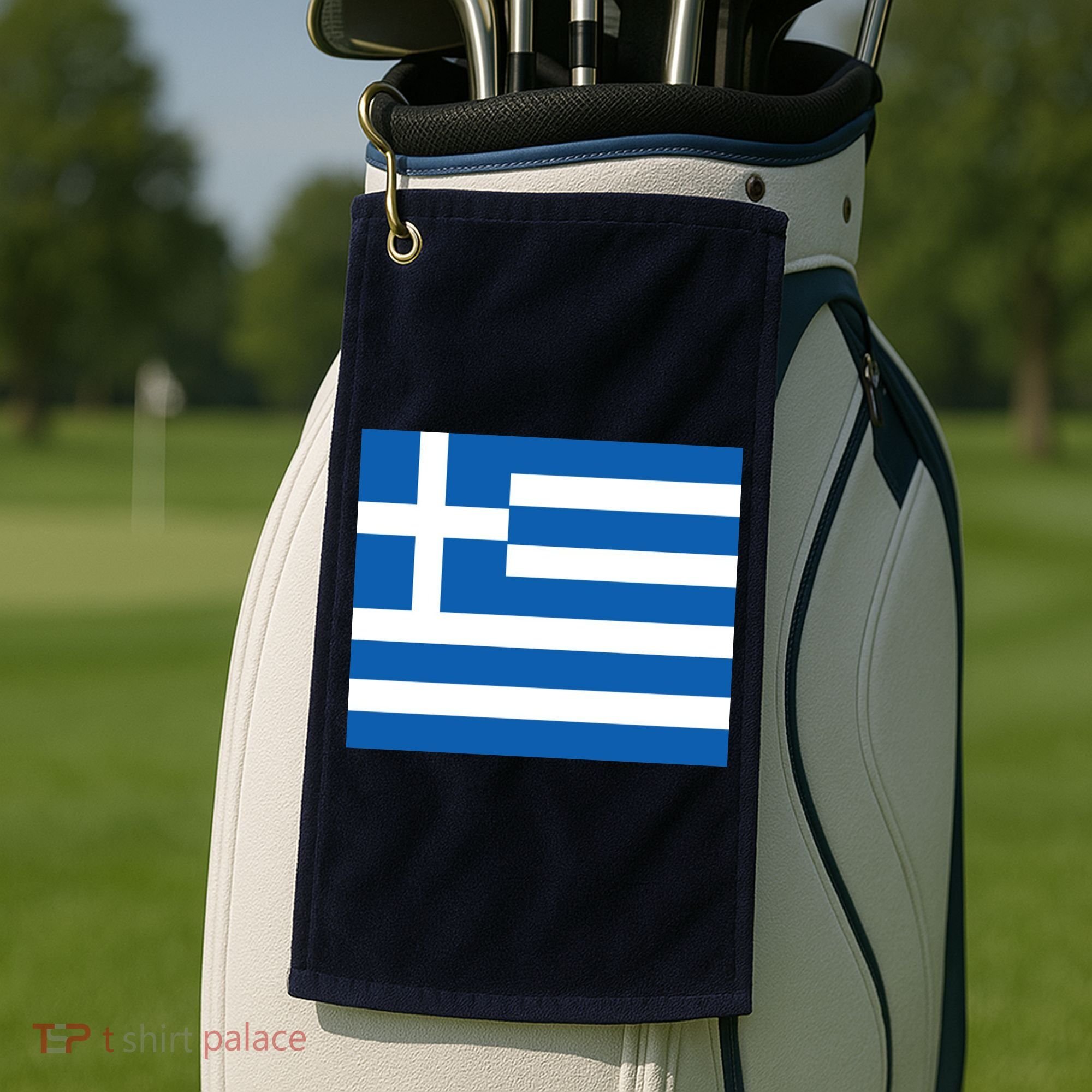 Flag of Greece Golf Towel