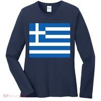 Flag of Greece Women's Long Sleeve Shirt thumb 0