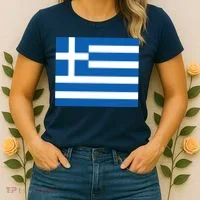Flag of Greece Women's T-Shirt thumb 2