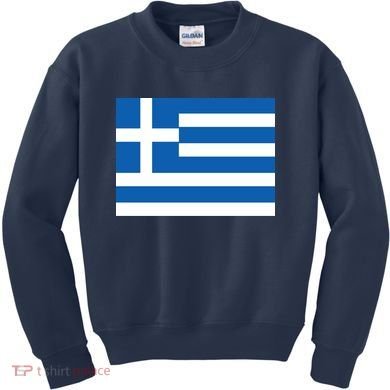 Flag of Greece Kids Sweatshirt