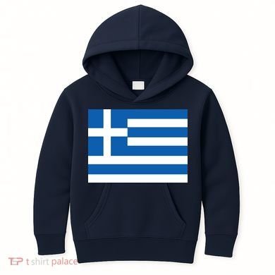 Flag of Greece Kids Hoodie