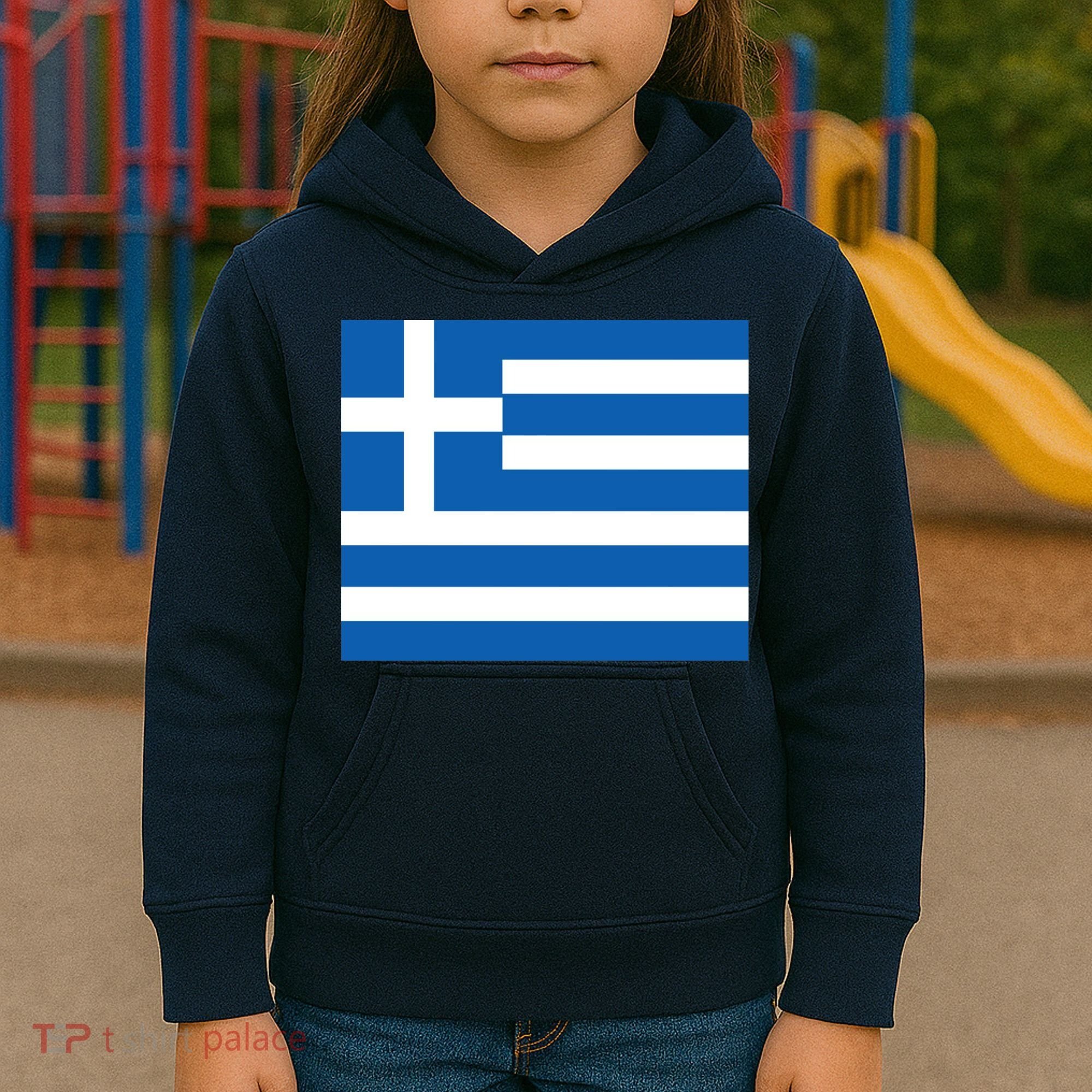 Flag of Greece Kids Hoodie