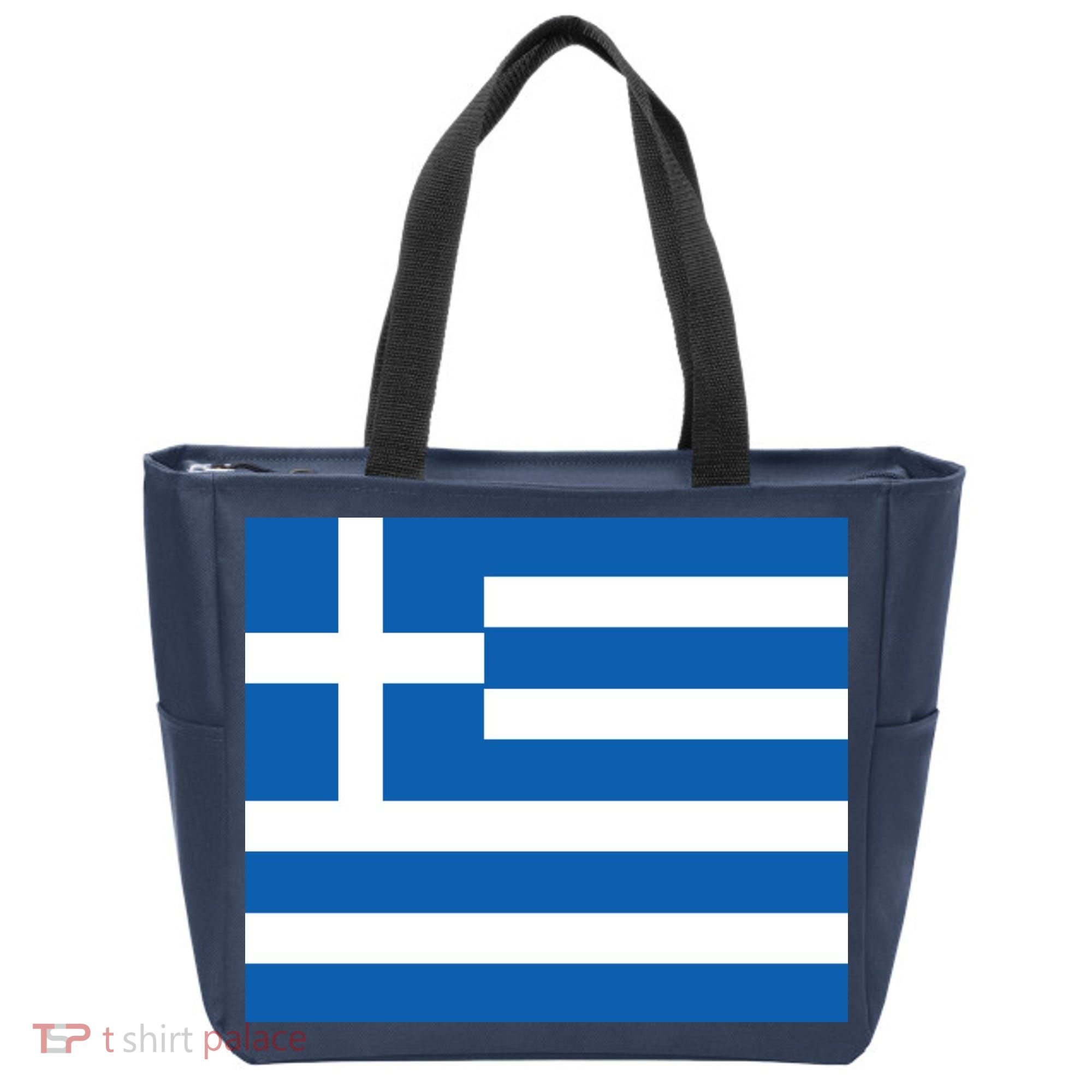 Flag of Greece Tote Bag