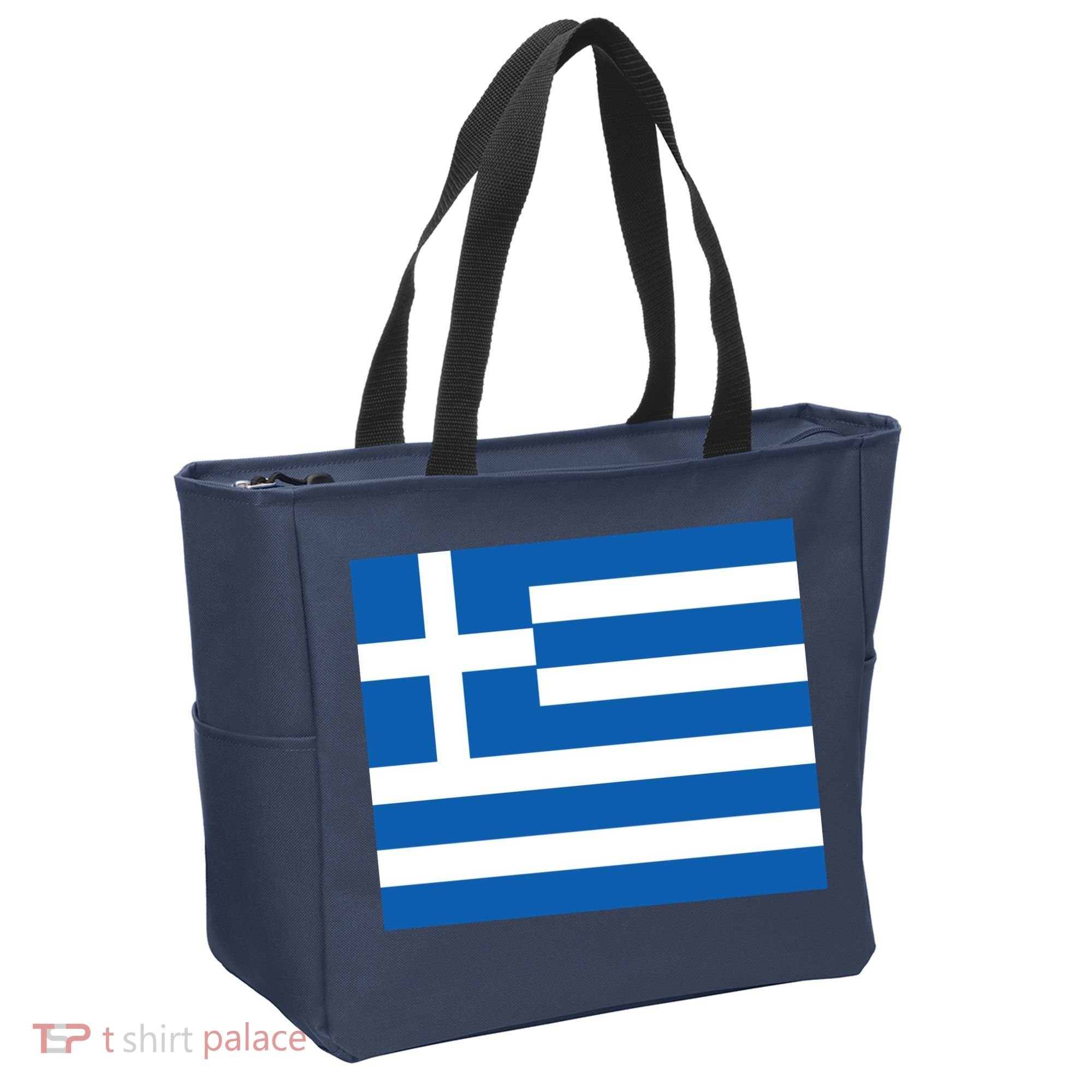 Flag of Greece Tote Bag