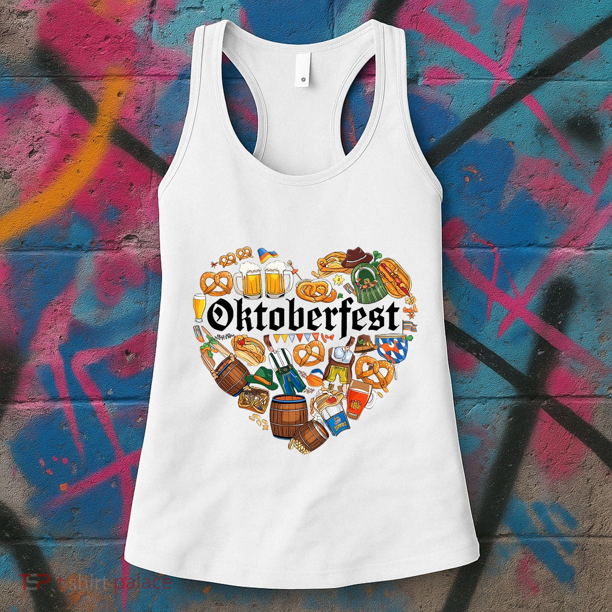 Funny Oktoberfest German Bavarian Women Beer Fest Women's Tank Top