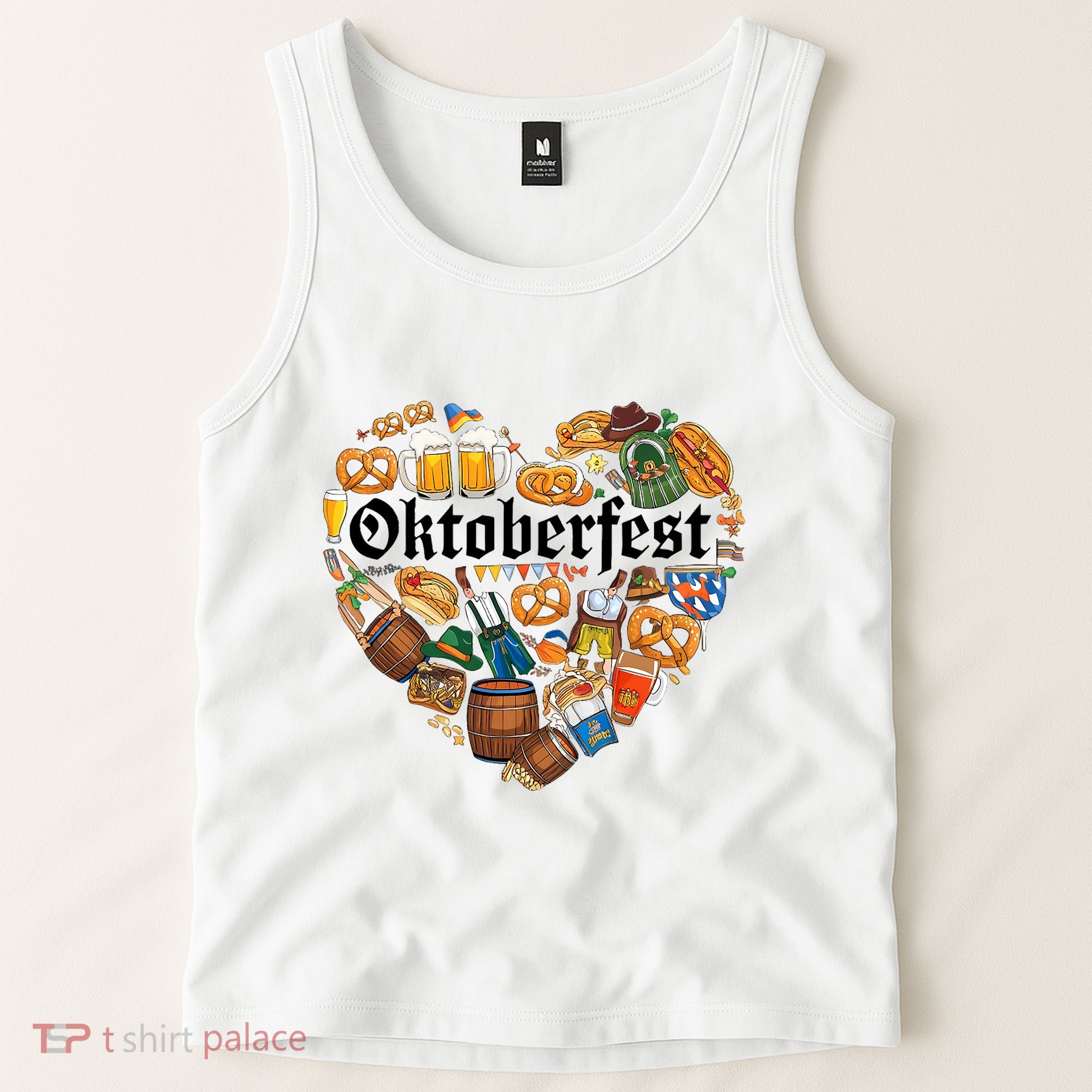 Funny Oktoberfest German Bavarian Women Beer Fest Tank Top