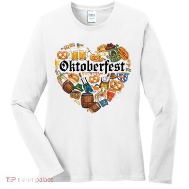 Funny Oktoberfest German Bavarian Women Beer Fest Women's Long Sleeve Shirt