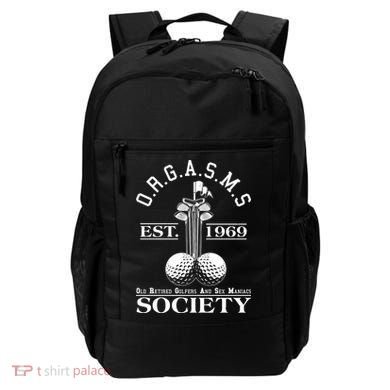 Funny ORGASMS Golf Society Est 1969 Backpack