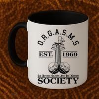 Funny ORGASMS Golf Society Est 1969 Coffee Mug thumb 2