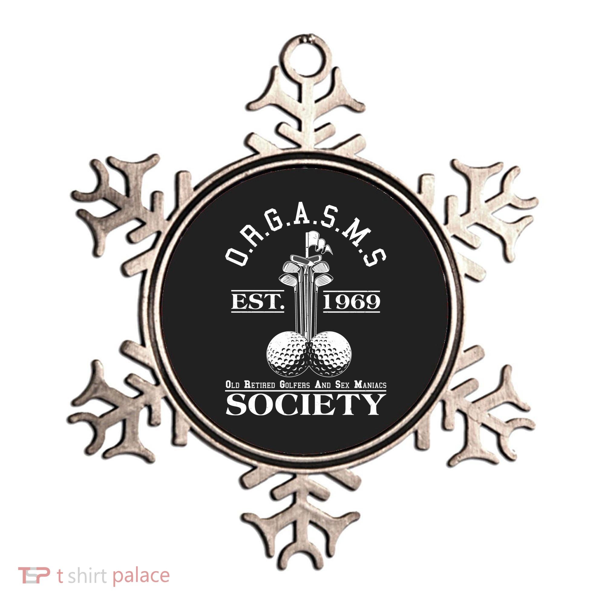 Funny ORGASMS Golf Society Est 1969 Ornament