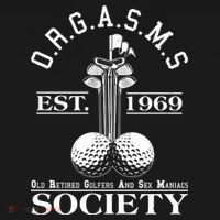 Funny ORGASMS Golf Society Est 1969 Ornament thumb 1