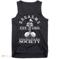 Funny ORGASMS Golf Society Est 1969 Tank Top thumb 0
