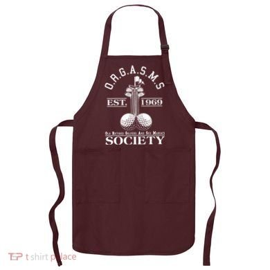 Funny ORGASMS Golf Society Est 1969 Apron