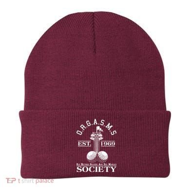 Funny ORGASMS Golf Society Est 1969 Beanie