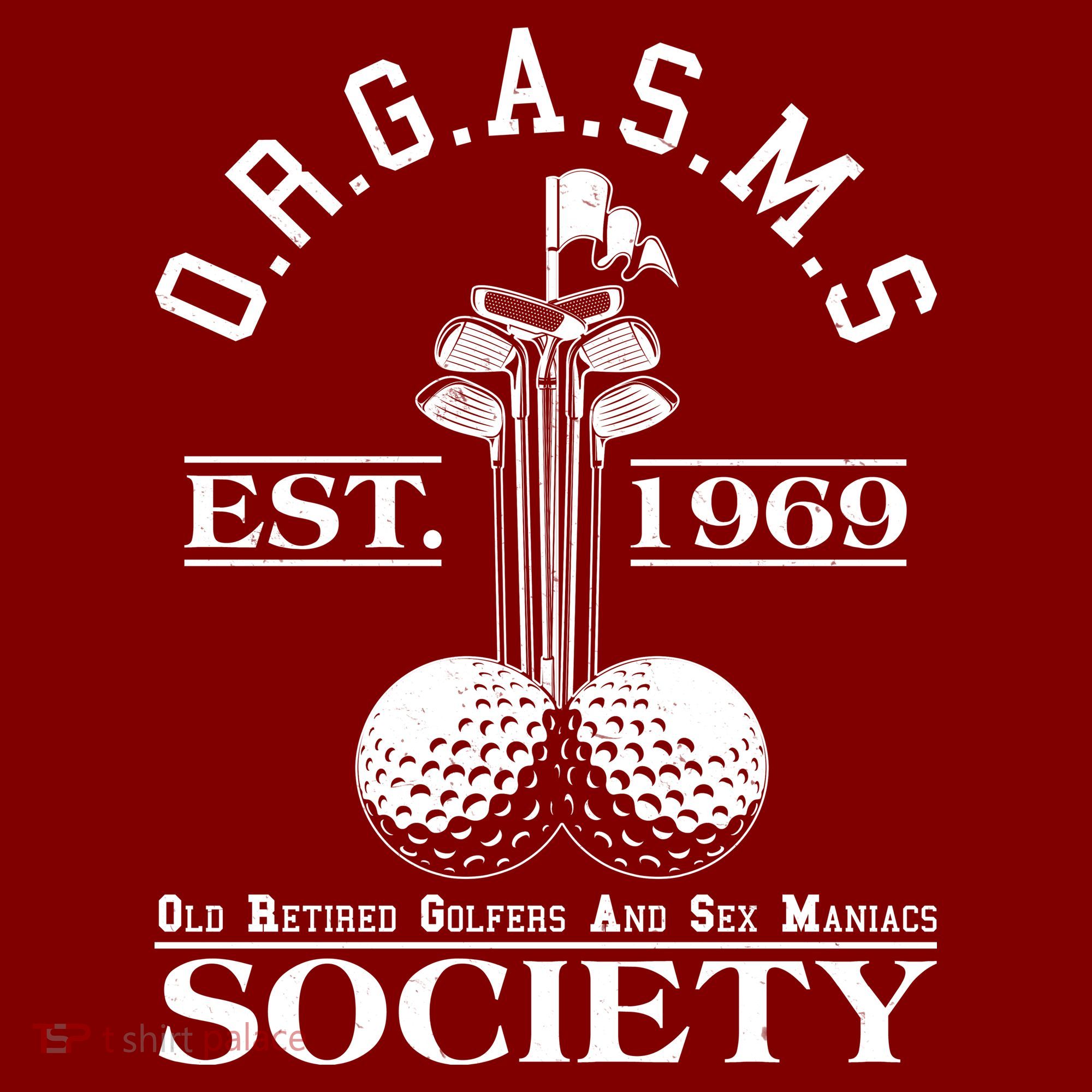 Funny ORGASMS Golf Society Est 1969 Beanie