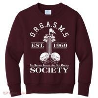 Funny ORGASMS Golf Society Est 1969 Kids Sweatshirt thumb 0