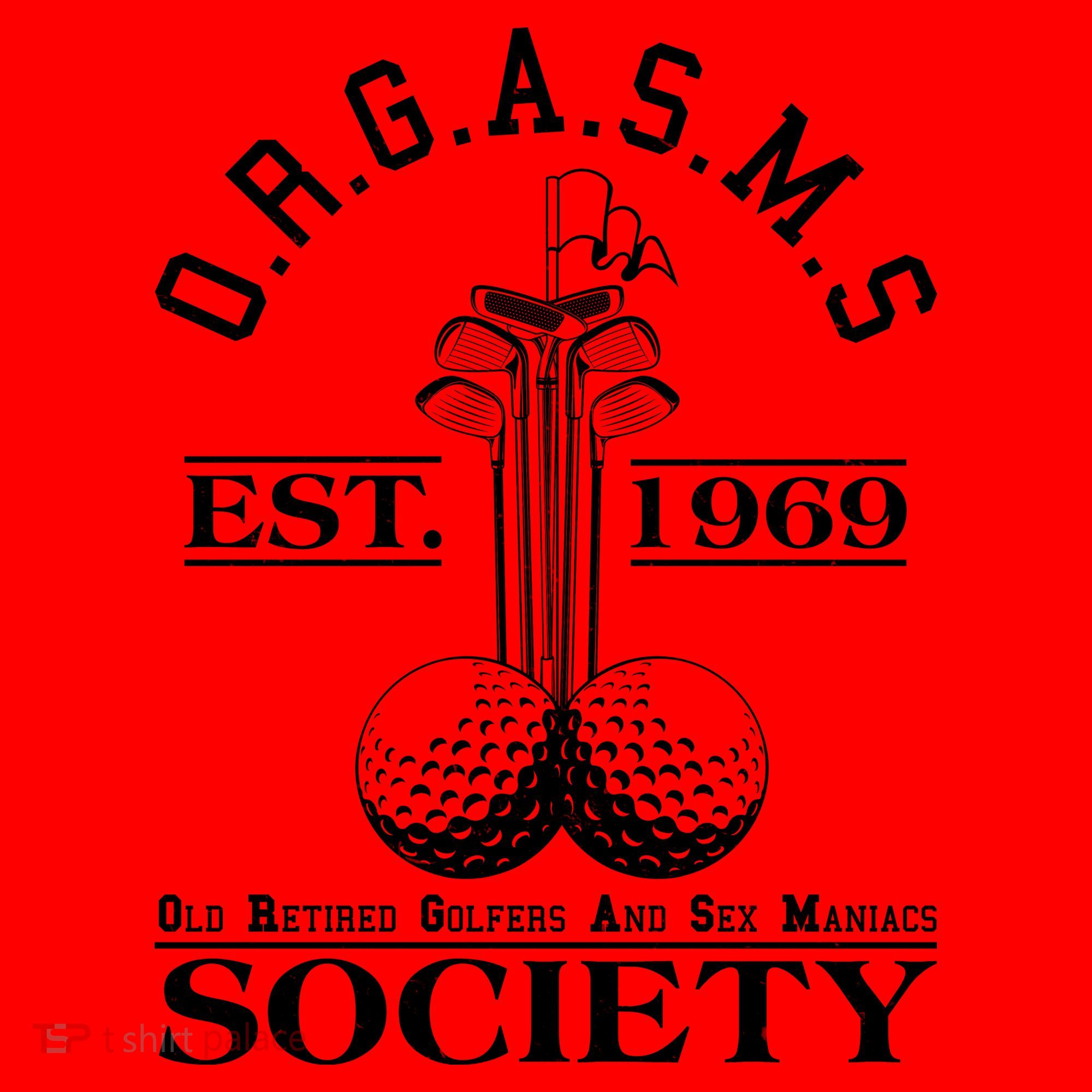 Funny ORGASMS Golf Society Est 1969 Santa Hat