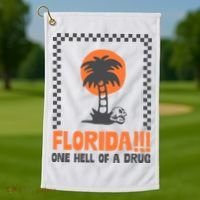 Florida One Hell Of A Drug Tortured Poets Ttpd Golf Towel thumb 1